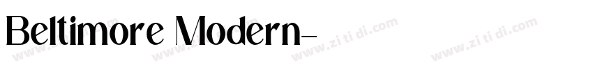 Beltimore Modern字体转换
